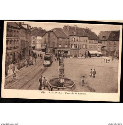 57 - SAINT AVOLD (Moselle) - Place de la Victoire - V. Jaeckle - Machine à coudre - Banque d'Alsace et de Lorraine