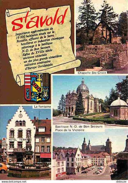 Carte Postale - 57 - Saint Avold - Multivues - Blasons - Flamme Postale de Saint Avold - CPM - Voir Scans Recto-Verso -