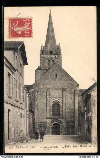 CPA Saint-Benoit, L`Eglise Saint-Benoit