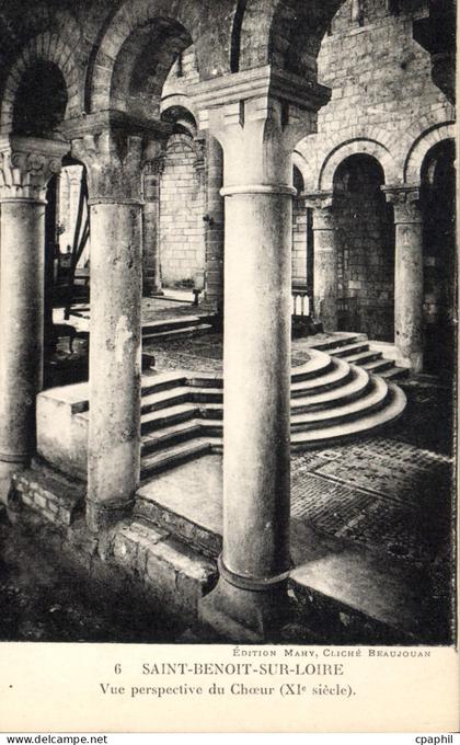 CPA Saint Benoit sur Loire Vue perspective du Choeur XI siecle
