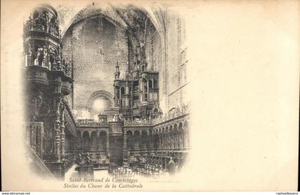 CPA Saint-Bertrand-de-Comminges stalles du choeur de la cathédrale non circulée