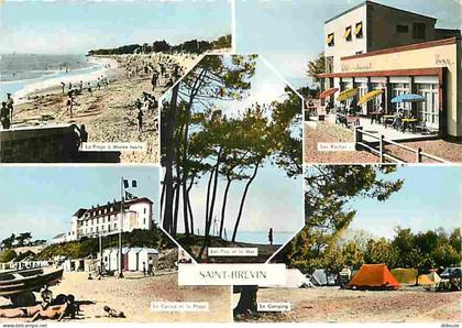 44 - Saint Brévin les Pins - Multivues - Plage - Camping - Hotel-Restaurant-Bar - CPM - Voir Scans Recto-Verso