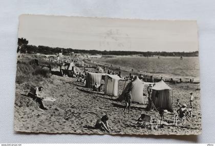 Cpsm 1954, Saint Brevin les Pins, vue d'ensemble de la plage, Loire Atlantique 44