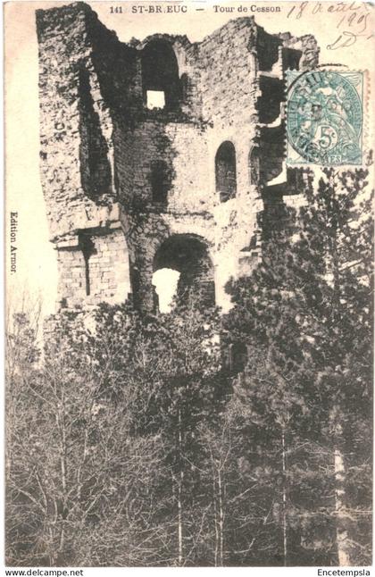CPA Carte Postale France  Saint-Brieuc Tour de Cesson 1905  VM68965