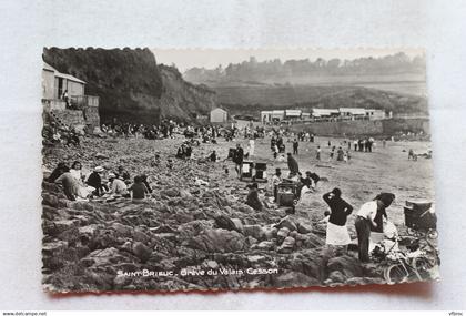Cpsm 1954, Saint Brieuc, grève du Valais Cesson, Cotes d'Armor 22