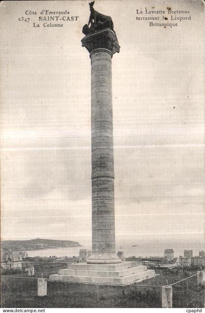 CPA Cote d Emerraude St Cast La Colonne