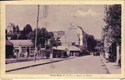 CPA Saint Cast Route Des Mielles