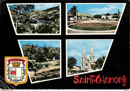 Carte Postale - 42 - Saint Chamond - Multivues - Blasons - Flamme Postale de Saint Chamond - CPM - Voir Scans Recto-Vers