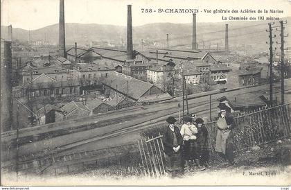 CPA Saint-Chamond vue générale des aciéries de la Marine