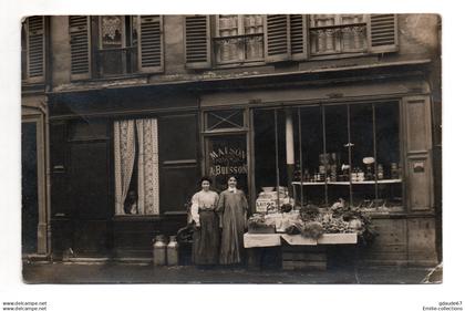 SAINT CHAMOND ? - CARTE PHOTO MAGASIN A IDENTIFIER MAISON A. BUISSON - DEVANTURE DE MAGASIN