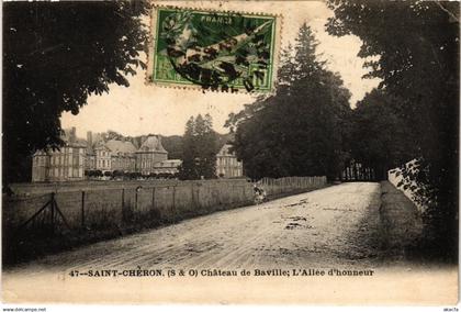 CPA SAINT-CHERON Chateau de Baville - L'Allee d'Honneur (1354544)