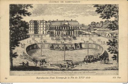 CPA Saint Cloud Chateau au 17eme