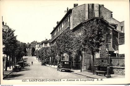 CPA Saint Cloud Coteaux Avenue de Longchamp