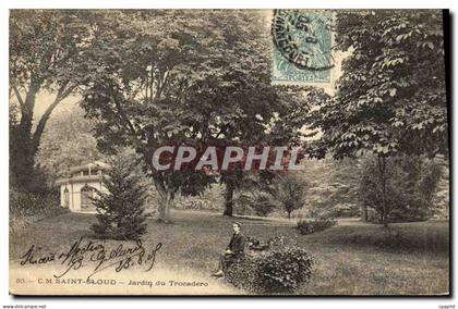 CPA Saint Cloud Jardin du Trocadero