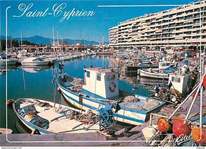 66 - Saint Cyprien - Le Port - Bateaux - immeubles - CPM - Voir Scans Recto-Verso