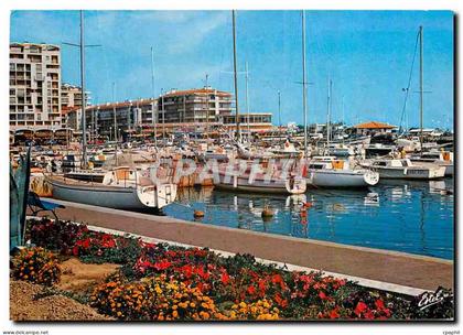 CPM La Cote Catalane Saint Cyprien Plage Pyrenees Orientales Le port de plaisance