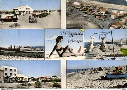CPSM Saint Cyprien Plage Vue Generale camping