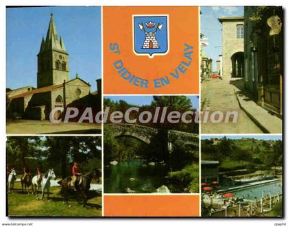 CPSM Saint Didier En Velay Pont de la Clare La Semene Vieille rue La Piscine