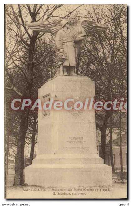 CPA Saint Dizier Monument Aux Morts