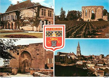 33 - Saint Emilion - Multivues - Blasons - CPM - Voir Scans Recto-Verso
