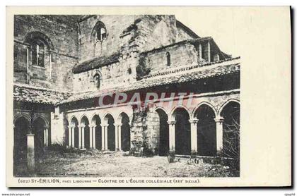 CPA Saint Emilion Pres Libourne Cloitre de L'Eglise Collegiale