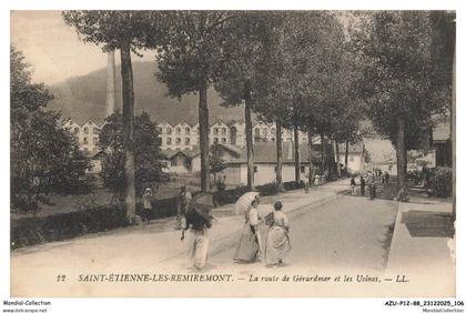 AZUP12-0877-88 - SAINT-ETIENNE-LES-REMIREMONT - La Route de Gerardmer et les Usines