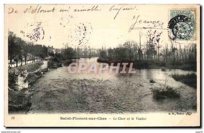 CPA Saint Florent Sur Cher Le Cher et le Viaduc