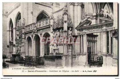 CPA Saint Florentin Interieur de l'eglise Le Jube