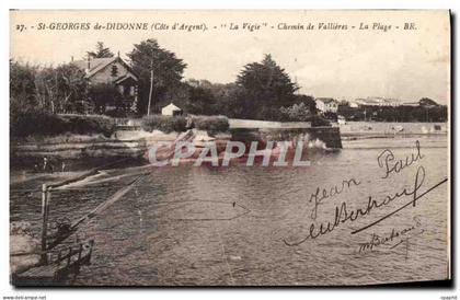 CPA Saint Georges de Didonne Cote d'Argent Chemin de Vallieres La Plage