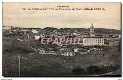 CPA L'Auvergne St Germain I'Herm Vue generale Altitude