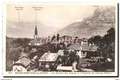 CPA Saint Gervais les Bains La Chaine des Aravis et Aiguille de Varens