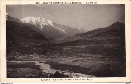 CPA Saint Gervais les Bains Le Fayet L'Arve Le Mont Blanc Le Mont Joly