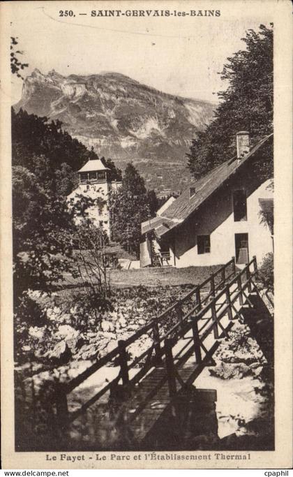 CPA Saint Gervais Les Bains Le Fayet Le Parc et l'Etablissement Thermal