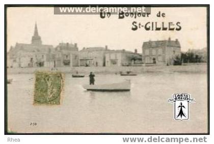 85 Saint-Gilles-Croix-de-Vie - 150  Un Bonjour de St-GILLES - cpa