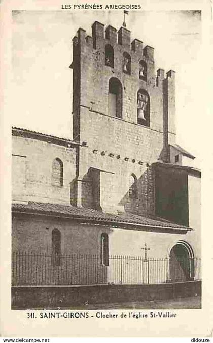 09 - Saint Girons - Clocher de l'Eglise Saint Valier - CPA - Voir Scans Recto-Verso