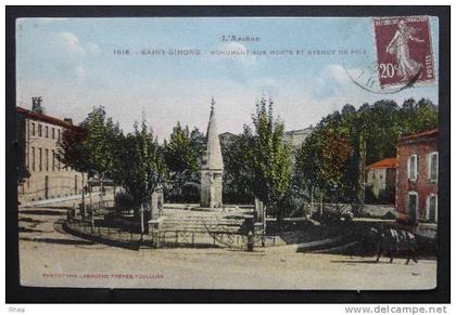 09 Saint-Girons monument aux morts    D09D  K09261K  C09261C RH025255