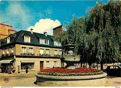 Carte Postale - 50 - Saint Hilaire du Harcouet - La place du bassin - Fleurs - Automobiles - Carte Neuve - CPM - Voir Sc