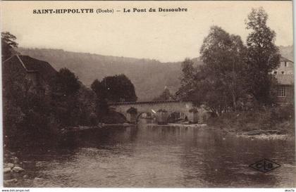 CPA SAINT-HIPPOLYTE Le Pont du Dessoubre (1115167)