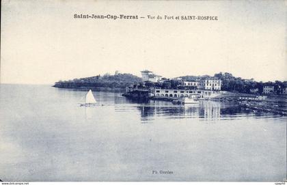 CPA Saint Jean Cap Ferrat Vue du Port et Saint Hospice