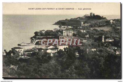 Saint Jean Cap Ferrat et Saint Hospice - Vue Genrale - CPA