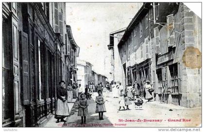 38 SAINT JEAN DE BOURNAY GRAND´RUE EDIT BIGNON VOYAGEE 1910