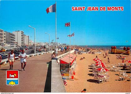 CPM Saint Jean de Monts Vendee L'Esplanade de la Mer
