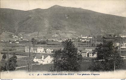 CPA Saint Jean Pied de Port Vue generale d'Ispoure