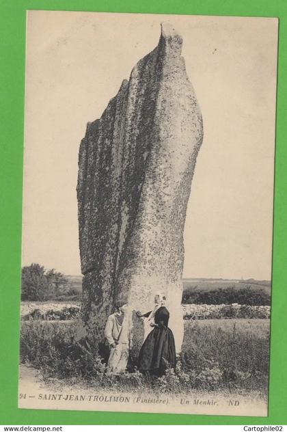 29 - Saint Jean Trolimon - Un Menhir