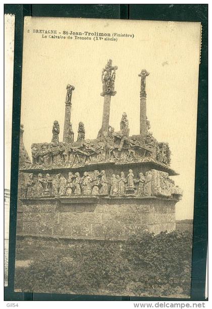 n°8 - Bretagne - Saint Jean Trolimon ( finistère ) le calvaire de Tronoên    - eaw107