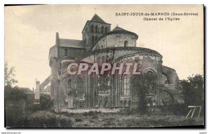 CPA Saint Jouin de Marnes Deux Sevres Chevet de l'eglise