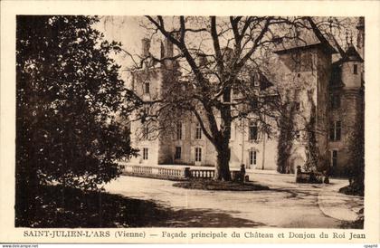 Saint Julien sur l'ars CPA Facade principale du chateau et donjon ru roi Jean