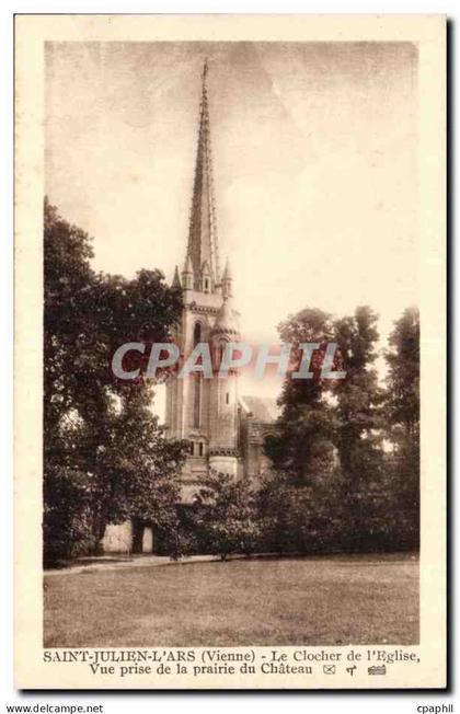 Saint Julien sur l'ars CPA Le clocher de l'eglise