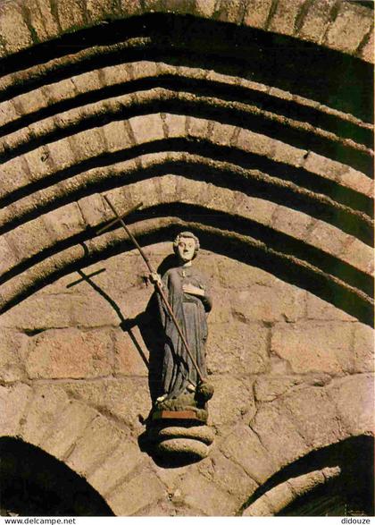 Carte Postale - 87 - Saint Junien - La Collégiale - Saint Junien - statue du Portail - Art religieux - CPM - Voir Scans