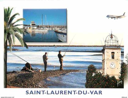 Carte Postale - 06 - Saint-Laurent-du-Var - Multivues - Pêcheurs - Avion - CPM - Voir Scans Recto-Verso - Poscard - Cart